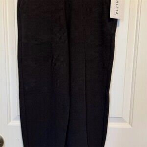 NWT Athleta Coaster Luxe Waffle Joggers Women’s XS Black/Gray Pull On Stretch